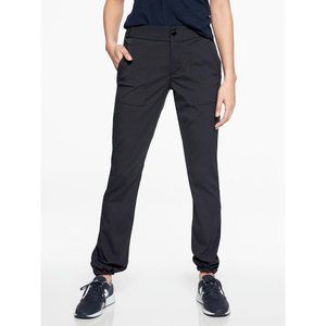 ATHLETA TREKKIE HIKE PANTS BLACK YOGA GYM WORK Jogger NWOT 6 30" Inseam